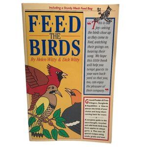 Vintage Feed The Birds Softcover Book Including New Mesh Feed Bag